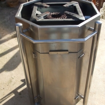 frying unit with gas cylinder compartment 1